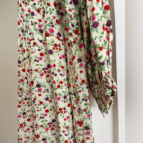 Faithfull the Brand Les Fleurs midi dress bastille floral size 6 new! - Picture 5 of 5